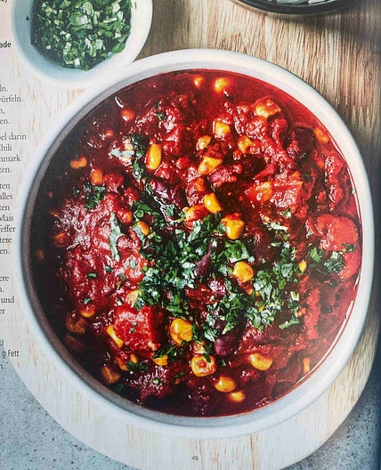 Chili Sin Carne mit Schokolade