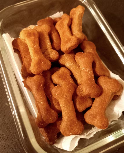 Peanut butter and banana dog treats