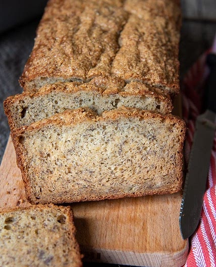 Moist Banana Bread with Gluten-Free Banana Flour