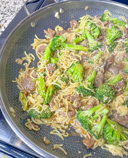 Beef and Broccoli noodles 