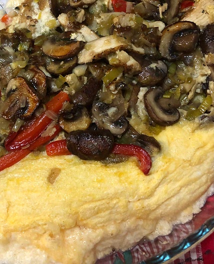Quiche de ovo com legumes (sem massa)