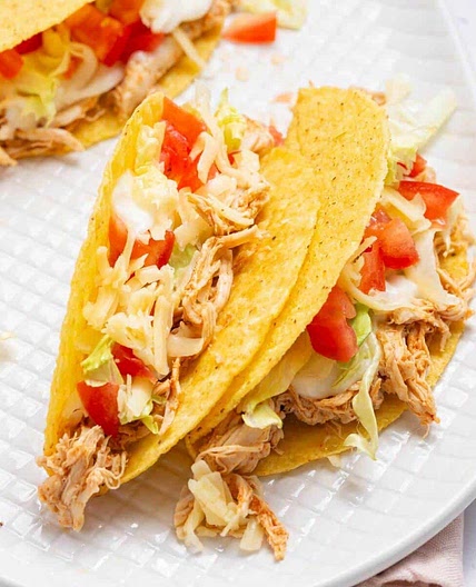 Slow Cooker Chicken Tacos in Crock Pot