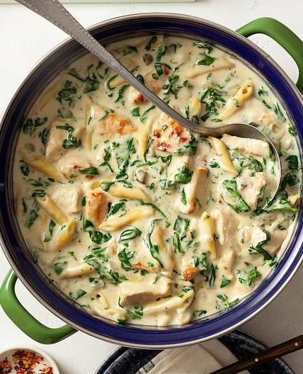 Creamy Spinach Chicken Dinner