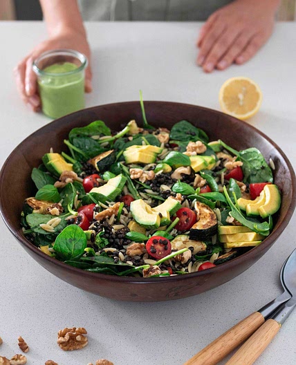 High-Protein Orzo Pesto Salad