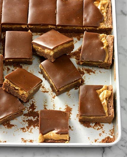 Layered  Chocolate marshmallow peanut butter brownies