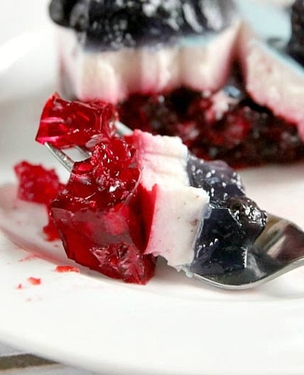 Patriotic Layered Jello Salad