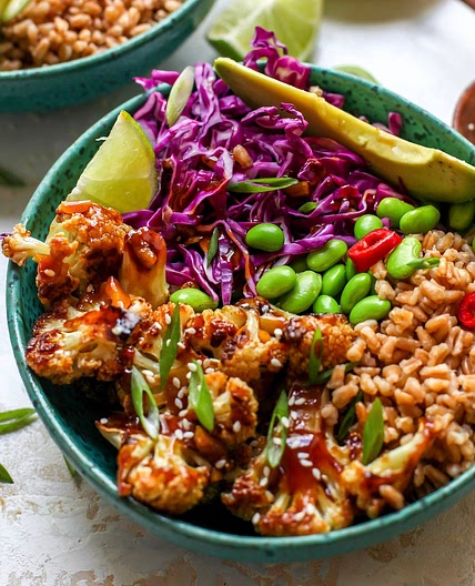 Teriyaki Cauliflower Power Bowls