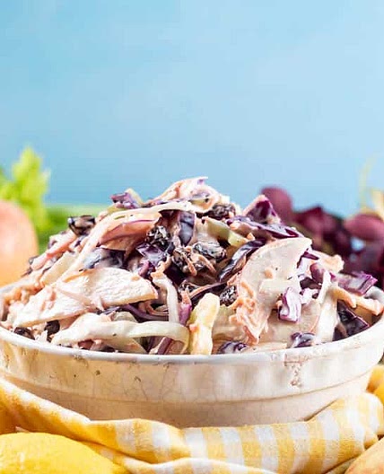 Easy Fruity Coleslaw With Crunchy Apples and Raisins
