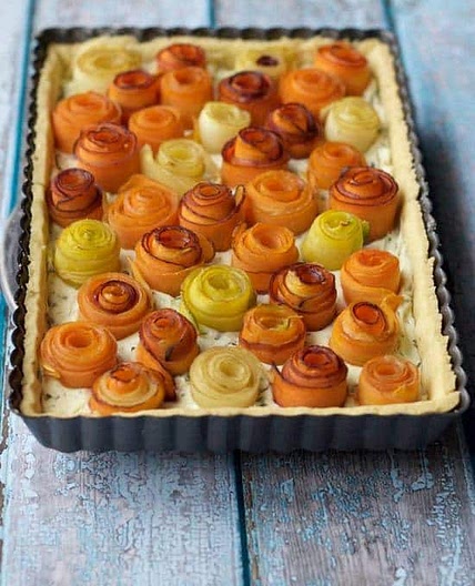 Carrot Rose Tart