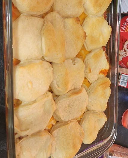 Italian Meatball and Biscuit Bake