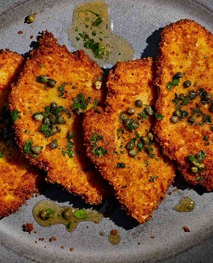 Panko-Coated Chicken Schnitzel