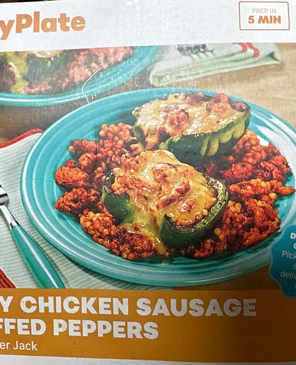 Spicy Chicken Sausage Stuffed Peppers