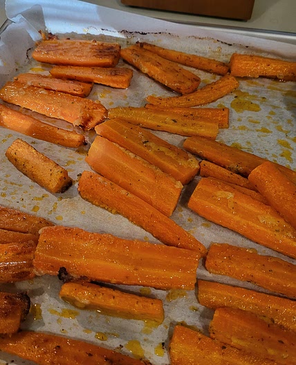 Baked Parmesan Carrots