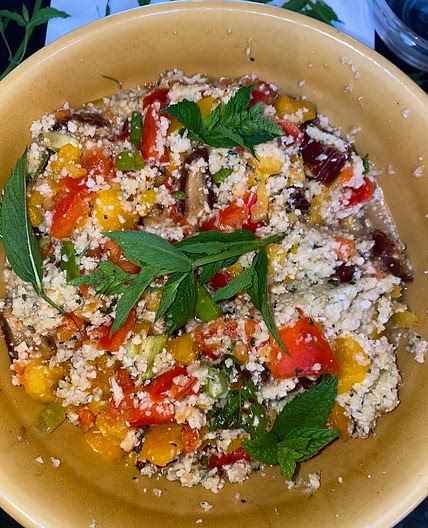 Cauliflower 'Couscous' Salad 🥗