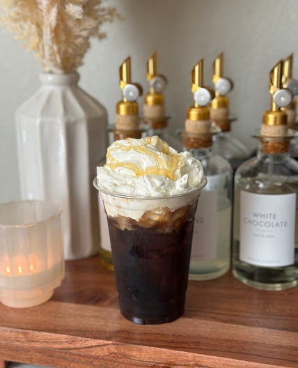 Almond Cold Brew with Honey Almond Whipped Cream