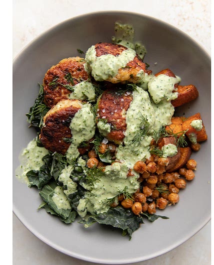 Chicken meatball bowl