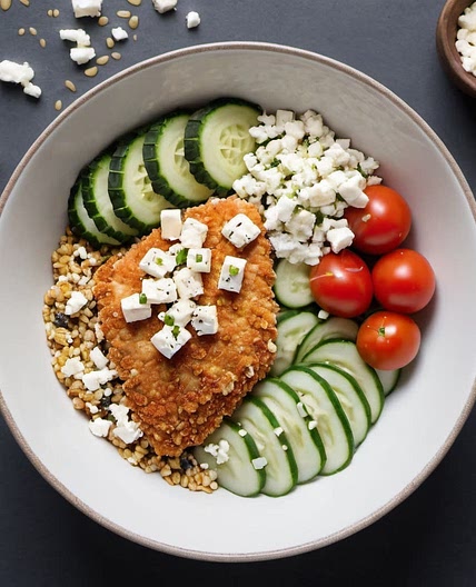 Crumbed chicken nourish bowl