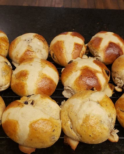 Cross Buns doces para pascoa