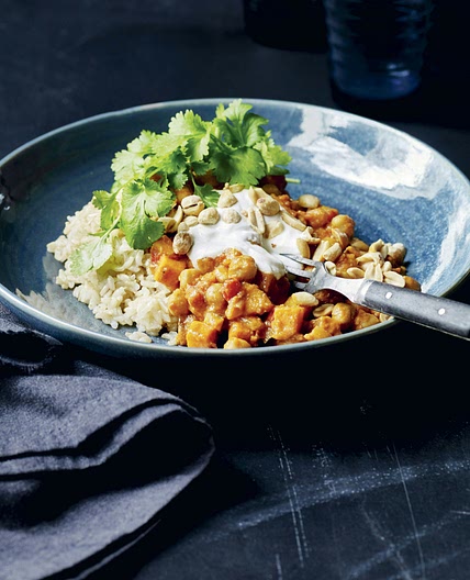 Peanutcurry med kikærter