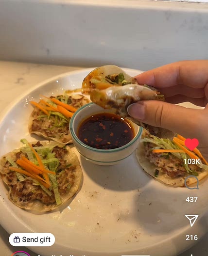 Dumpling tacos