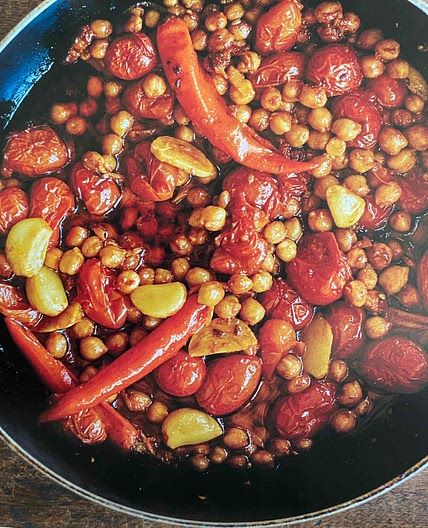 Confit tandoori chickpeas