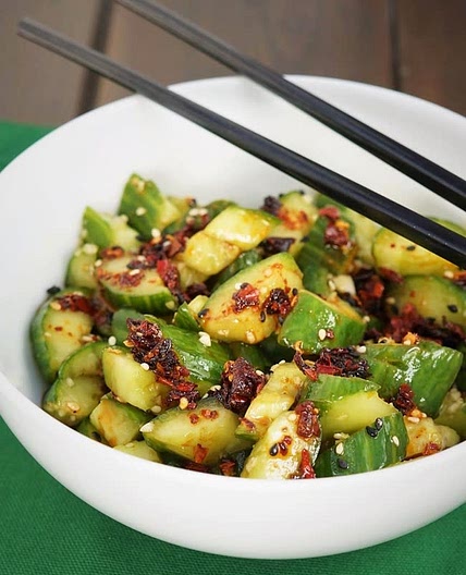 Smacked Cucumber Salad