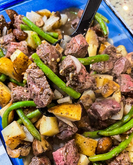 Oven Baked Steak Bites