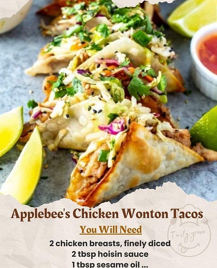 Chicken Wonton Tacos