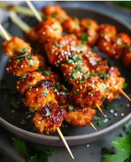 Bang Bang Chicken Skewers
