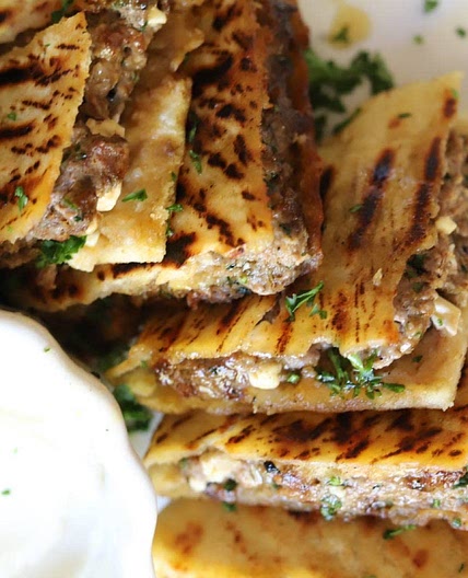 Arayes- Meat Stuffed Pita