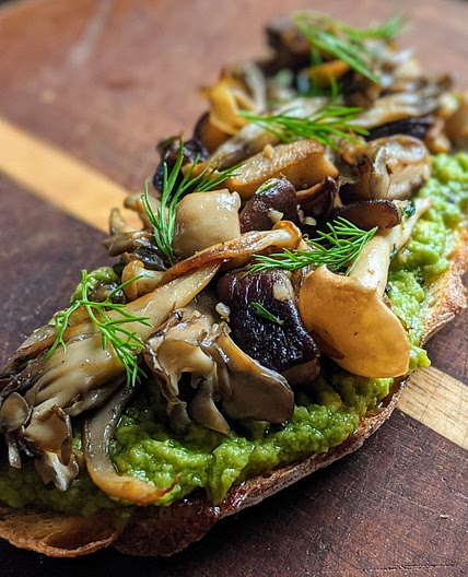 Mixed Mushroom Avocado Toast — RI Mushroom Co