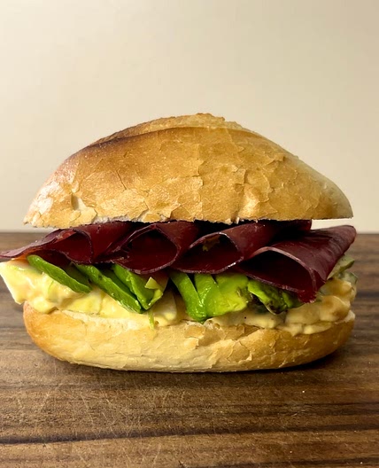 Easter egg sandwich 