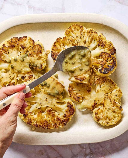 Cauliflower Steaks Piccata Is Perfect for Meatless Mondays