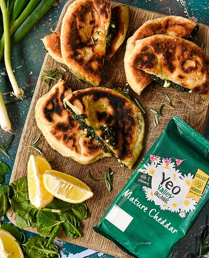 Greek Pitta Stuffed Spanakopita Pockets