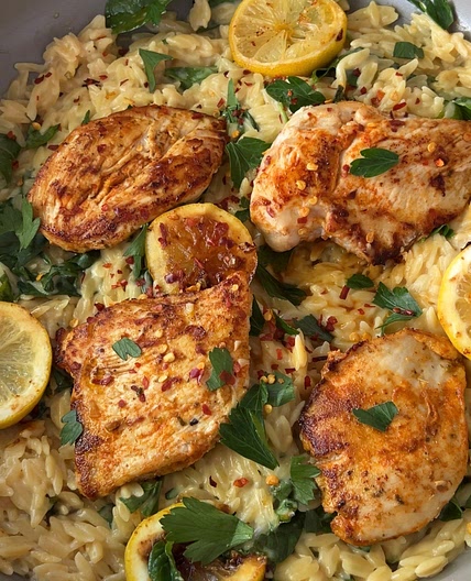 Lemon Chicken Orzo