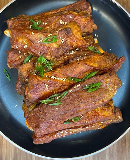 Spicy Oven-Baked Pork Spare Ribs