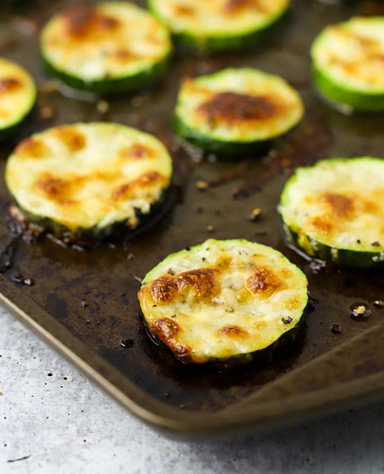 Cheesy Roasted Zucchini