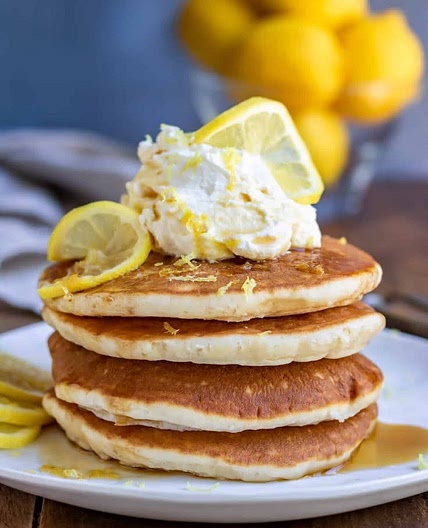 Lemon Oat pancakes