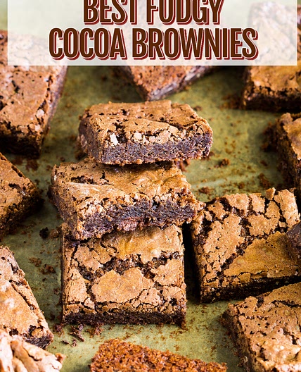 BEST FUDGY COCOA BROWNIES