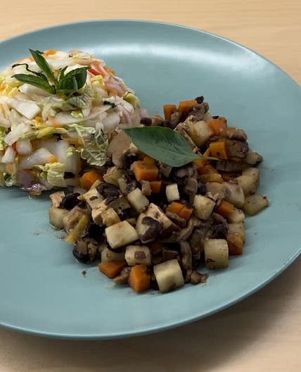 Vegan Smoked Tofu & Black Bean Stir Fry