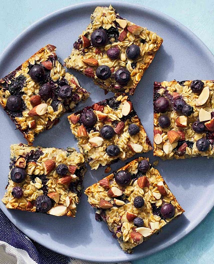 Lemon-Blueberry Oatmeal Bars