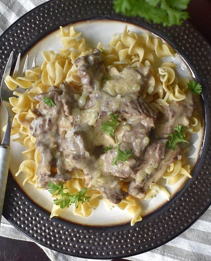 CHEESY BEEF STROGANOFF - Pineland Farms Dairy