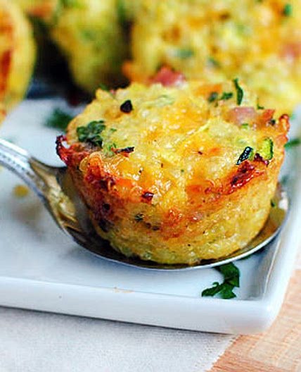 Mini Ham and Cheese Quinoa Cups