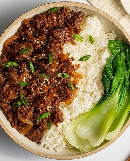 Beef, Rice & Salad