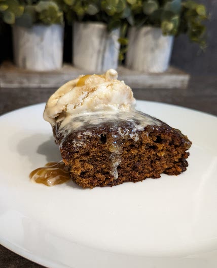 Stick Toffee Pudding with toffee sauce