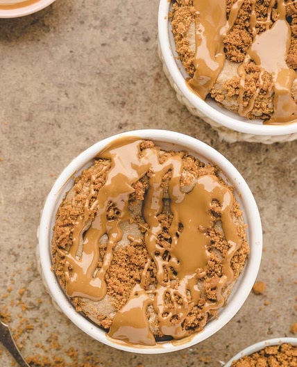Baked Oats w Biscoff
