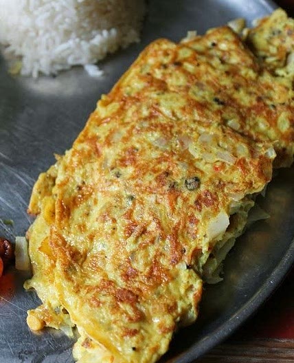Indian spiced Omelet