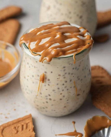 Banana & Biscoff Creme Overnight Oats