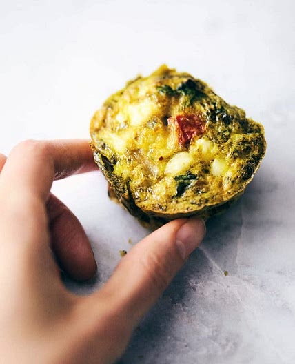 Easy Pesto Breakfast Muffins