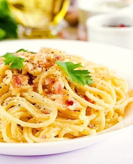 Dairy free pasta carbonara 